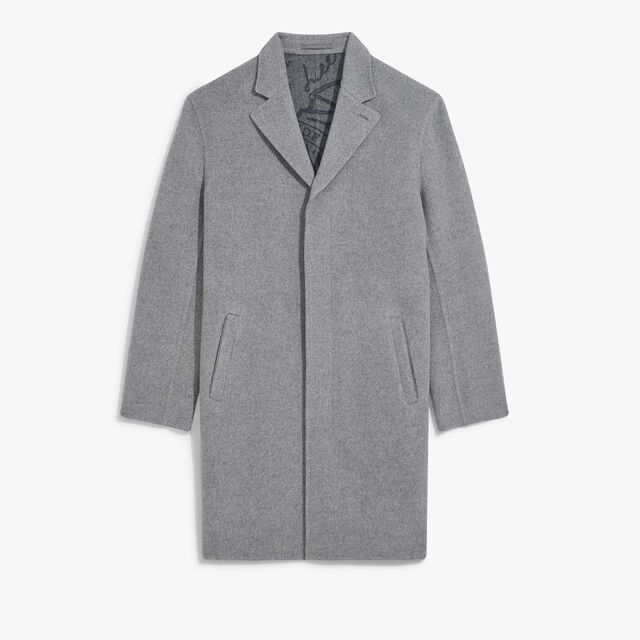 Double Face Coat, GREY/ INTERNAL GIANT SCRITTO, hi-res 1