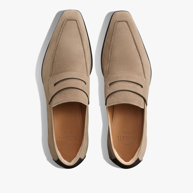 Andy Demesure Flex Camoscio Calf Leather Loafer, VISONE, hi-res 3
