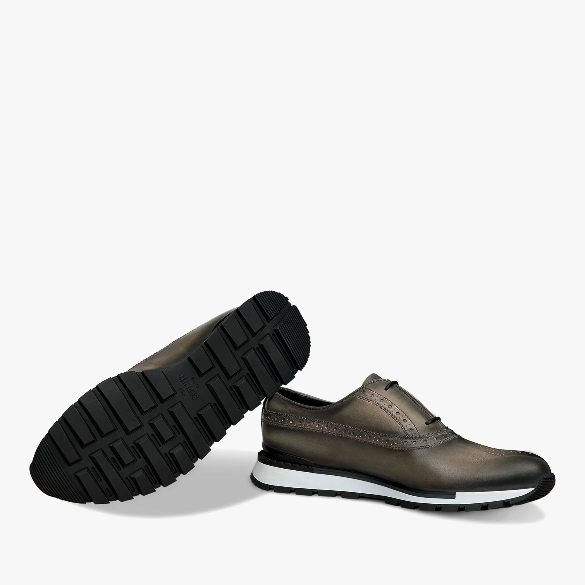 Fast Track Leather Sneaker, ELEPHANT GREY, hi-res 4