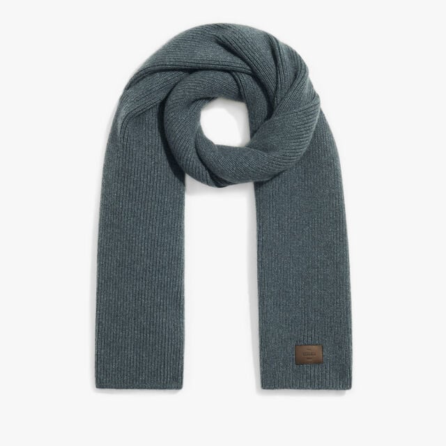 Cashmere Scarf, DEEP EMRALD BLUE, hi-res 1