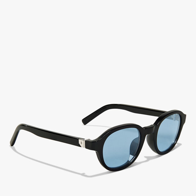 Eclipse Acetate Sunglasses, BLACK + SOLID AZURE., hi-res 2