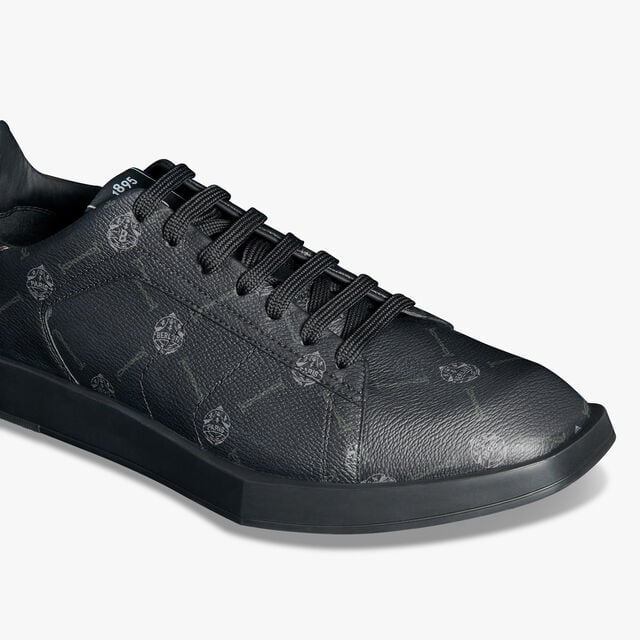 Signature 帆布镶皮革Stellar运动鞋, BLACK + TDM INTENSO, hi-res