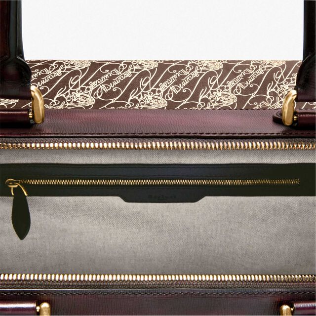 Baluchon Toile Marbeuf Travel Bag, DARK BROWN + MADURO, hi-res 4