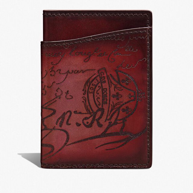 Jagua Gradiant Scritto Leather Card Holder, LIGHT SAINT EMILION, hi-res 1