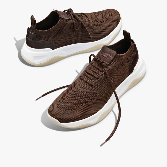 Shadow Knit And Lagoon Calf Sneaker, EARTH BROWN, hi-res 7