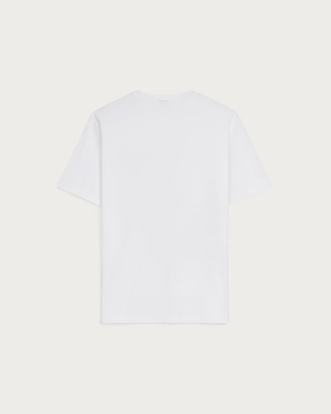 Scritto Embroidery T-shirt, Blanc Optique, hi-res