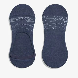 Shadow Cotton Ghost Socks, BLUE CHARCOAL, hi-res