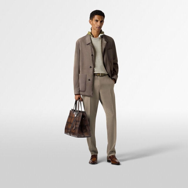 Luti 38 Leather Tote Bag, MARRONE INTENSO, hi-res 8
