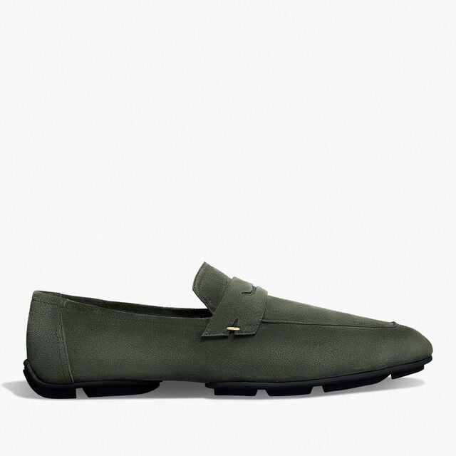 Lorenzo Drive Camoscio Leather Loafer, FORESTA, hi-res 1