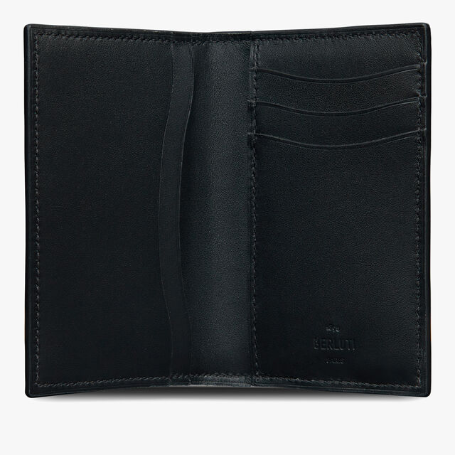 Porte-Cartes Jagua En Cuir Scritto, CHARCOAL BROWN, hi-res 3