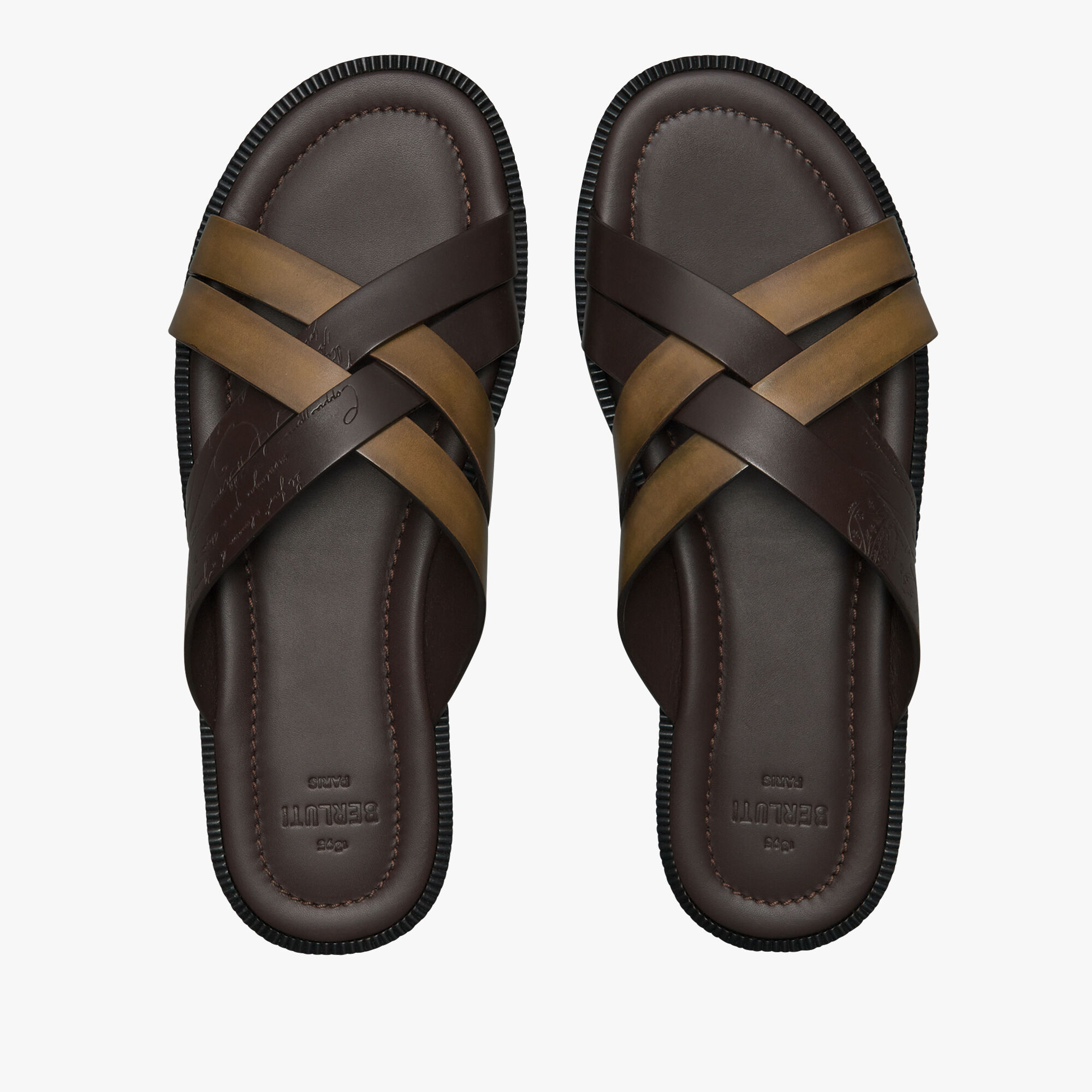 Sifnos Scritto Leather Sandal | Berluti ES