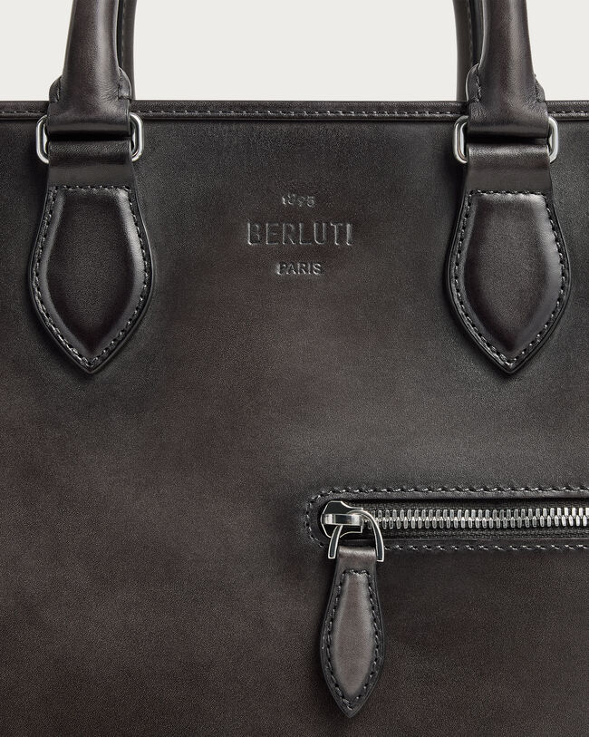 Deux Jours Briefcase, Nero Grigio, hi-res