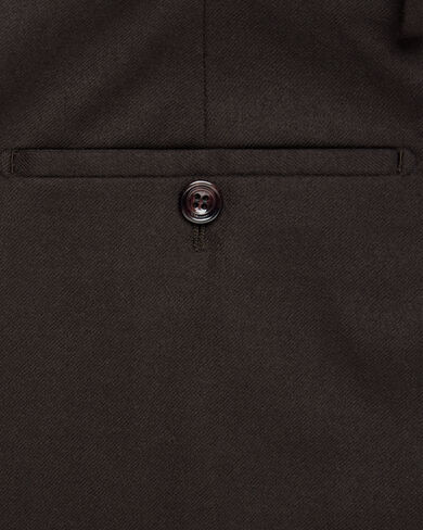 Alessandro Trousers with Leather Detail, Earth Brown, hi-res