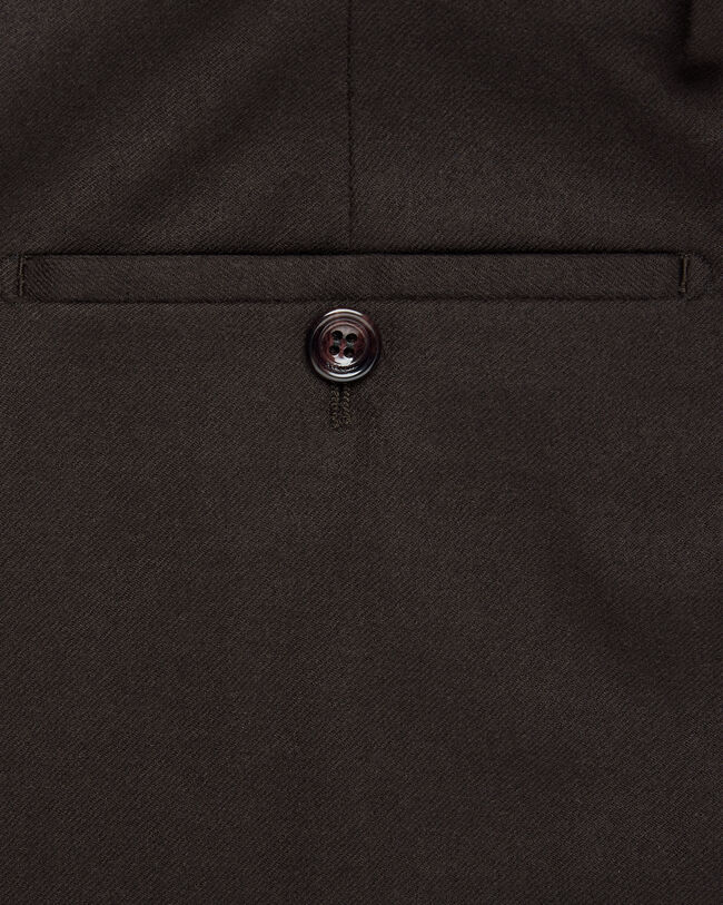 Alessandro Trousers with Leather Detail, Earth Brown, hi-res