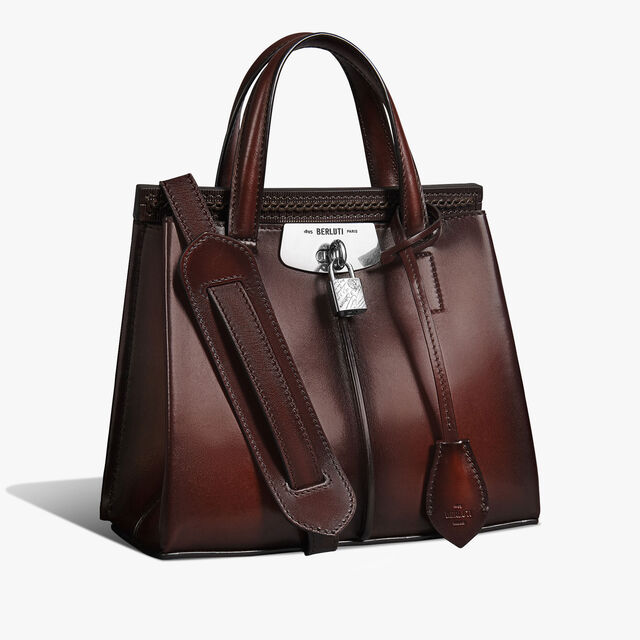 Luti 25 Messenger In Leather, LEGNO BRUCIATO, hi-res 2