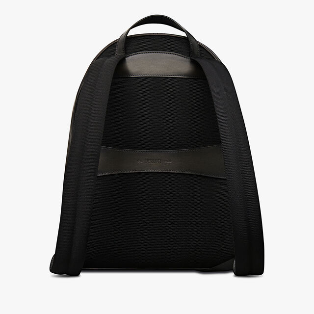 Time Off Scritto Leather Backpack, NERO GRIGIO, hi-res 3