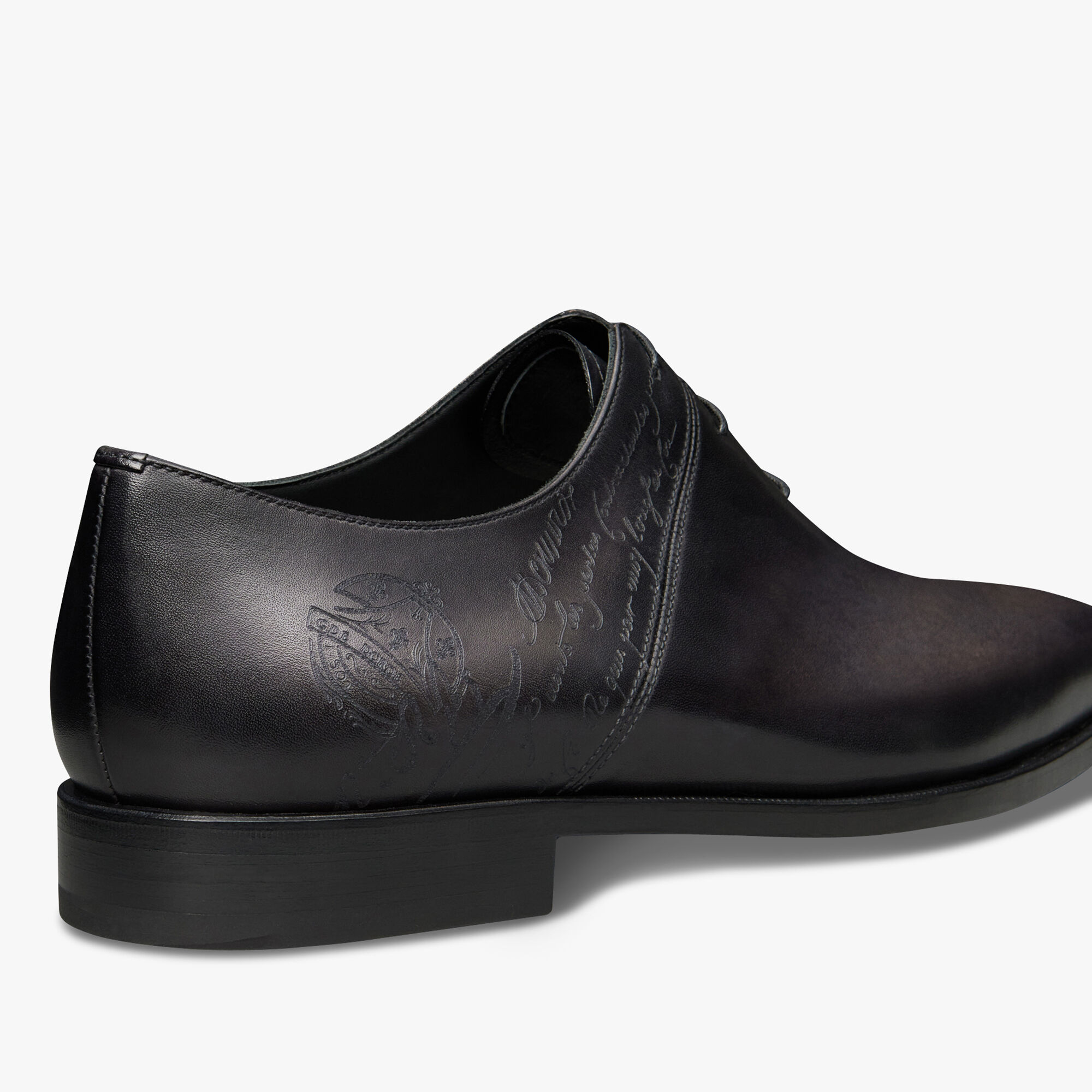 Scars Démesure Scritto Leather Oxford, NERO GRIGIO, hi-res 5