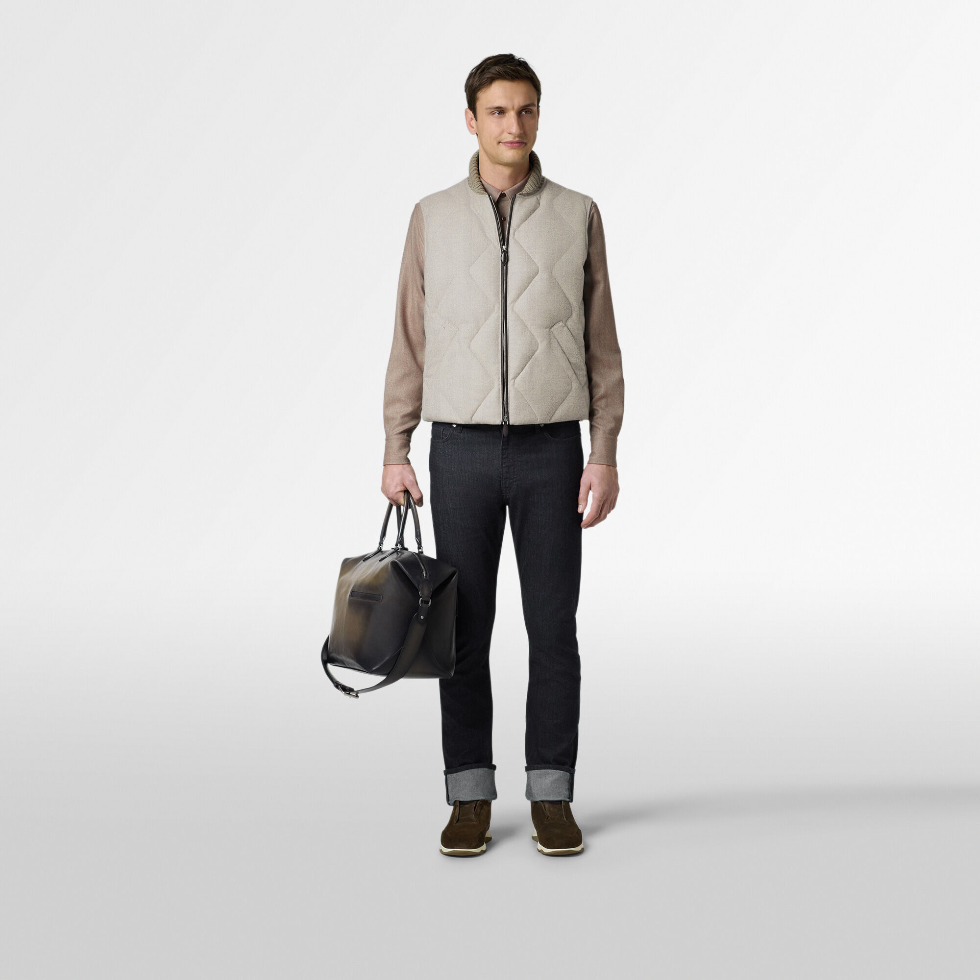 Toujours Soft Zipped Bag Leather Travel Bag | Berluti ID