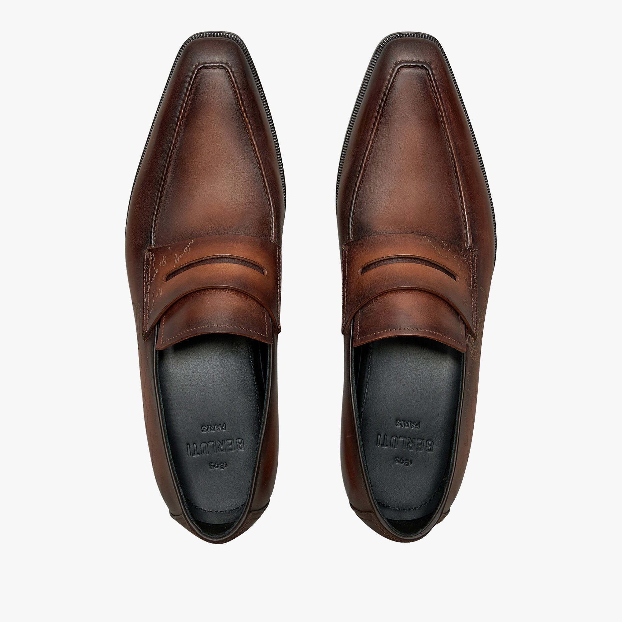 Andy Demesure Scritto Leather Loafer, CACAO INTENSO, hi-res 3