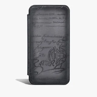 Scritto图纹皮革iphone 16 Pro Max手机壳 Scritto图纹皮革iphone 16 Pro Max手机壳