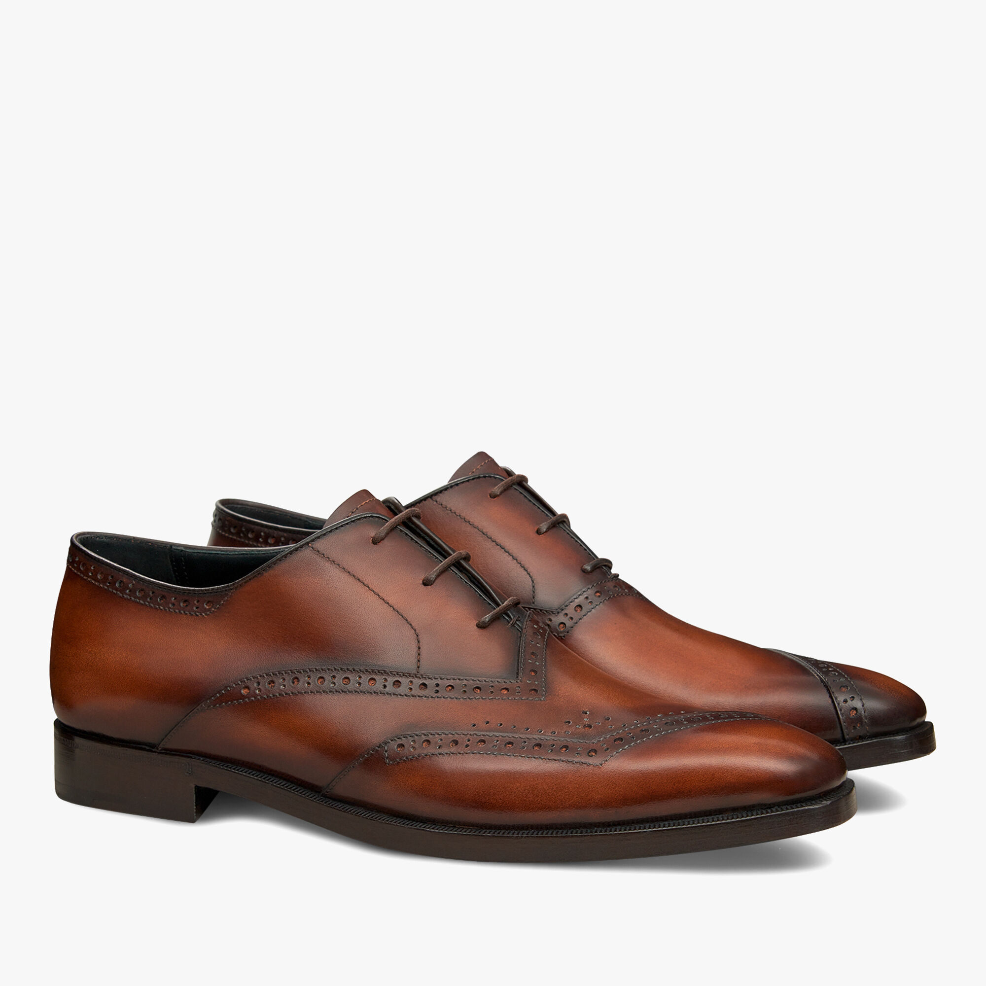 Demesure Leather Oxford, CACAO INTENSO, hi-res 2