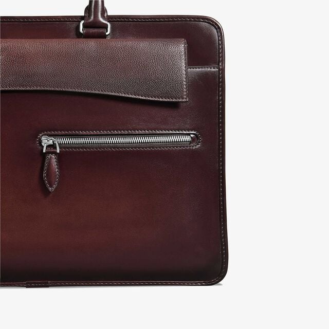 Un Jour Pocket Leather Briefcase