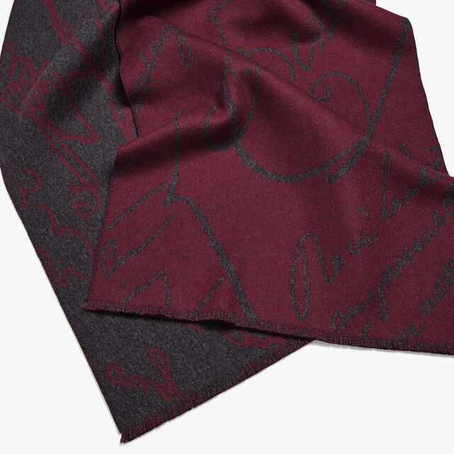 Scritto Scarf, NERO BORDO, hi-res 3