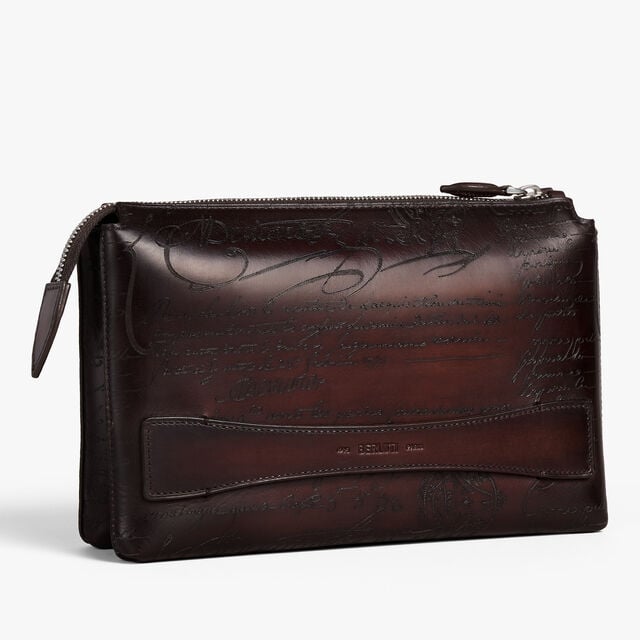 Tersio Scritto Leather Pouch, MADURO, hi-res 4