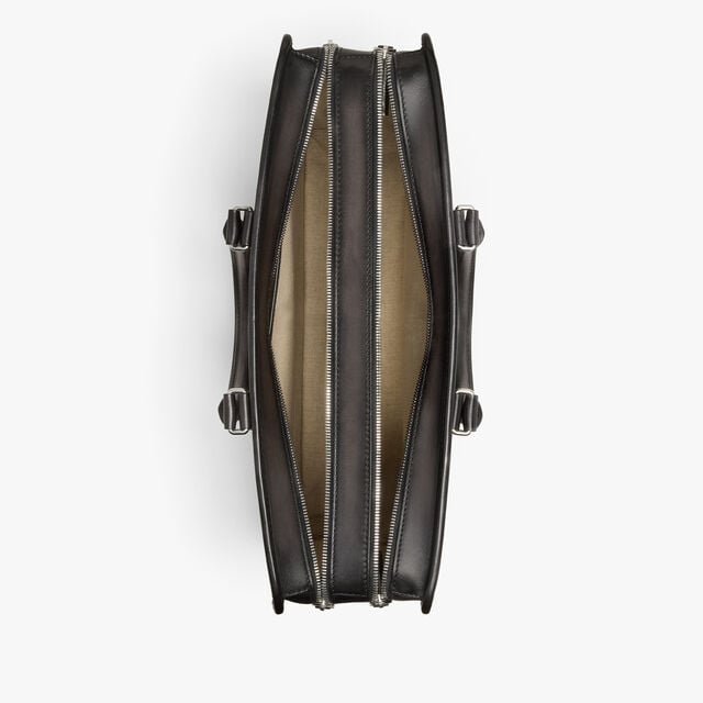 Deux Jours Leather Briefcase, NERO GRIGIO, hi-res 10