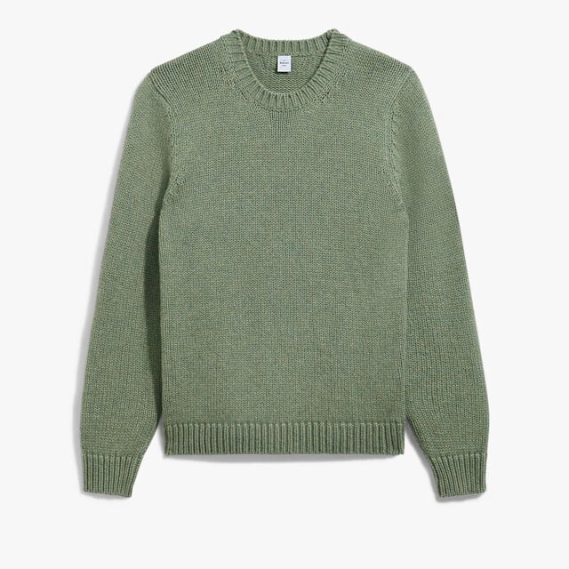 Classic Cashmere Crewneck, DRY MOSS, hi-res 1