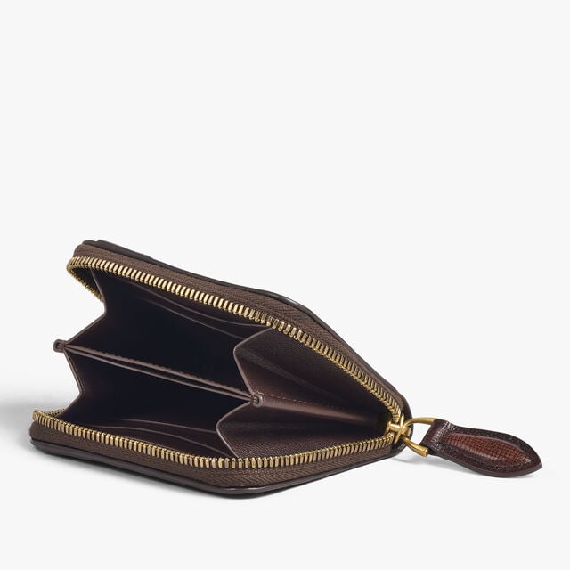 Wapa Gradiant Coin Purse In Scritto Leather, MADURO, hi-res 2