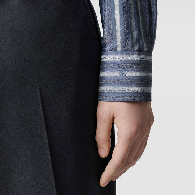 Alessandro Striped Scritto Shirt, BLUE SCRITTO STRIPES, hi-res 5