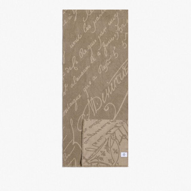 Wool Scritto Scarf, WARM BEIGE, hi-res 2