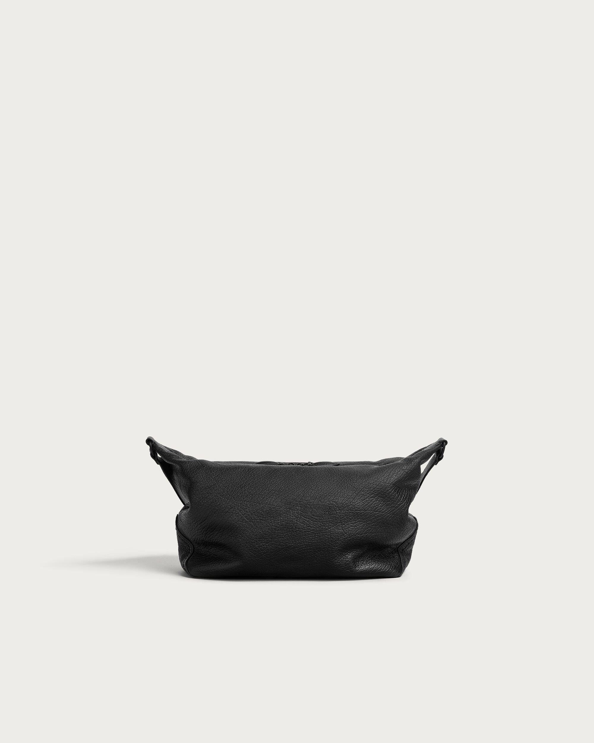 Toujours Soft Zipped Hobo Messenger, Deep Black, hi-res