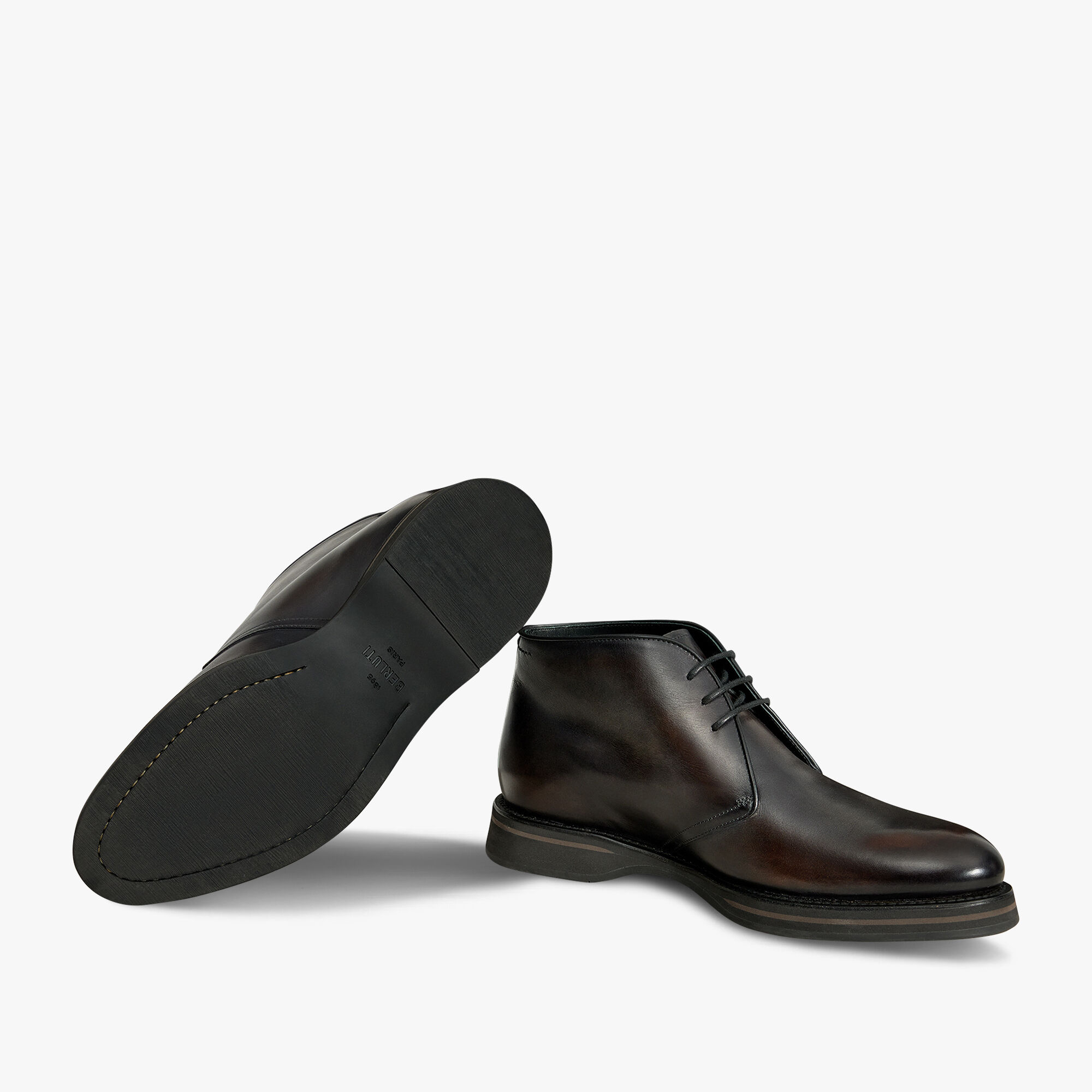 Alessio Leather Boot, CHARCOAL BROWN, hi-res 4