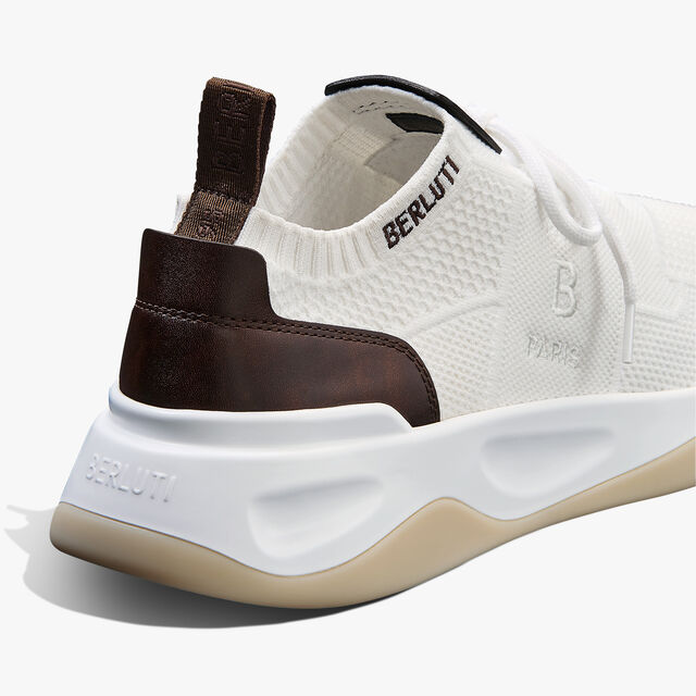 Shadow Knit And Lagoon Calf Sneaker, WHITE, hi-res 3