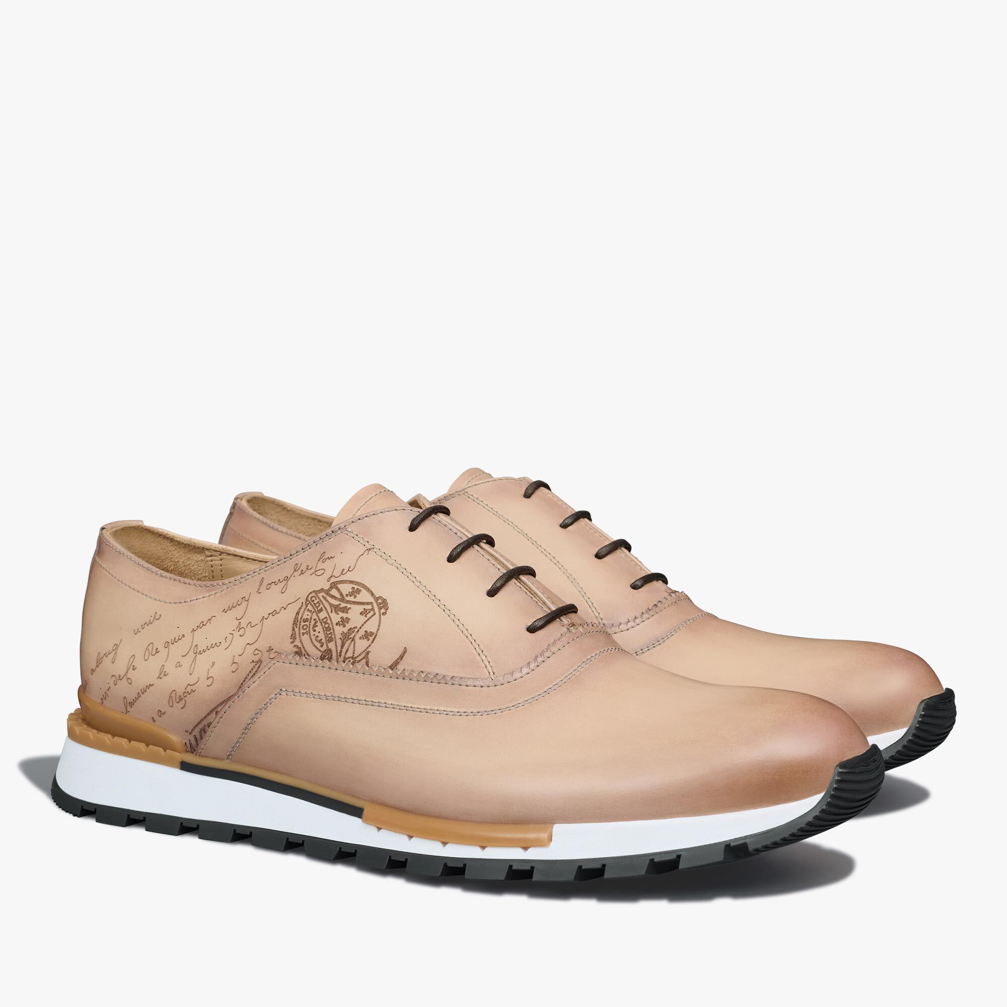 Fast Track Scritto Leather Sneaker Berluti SA