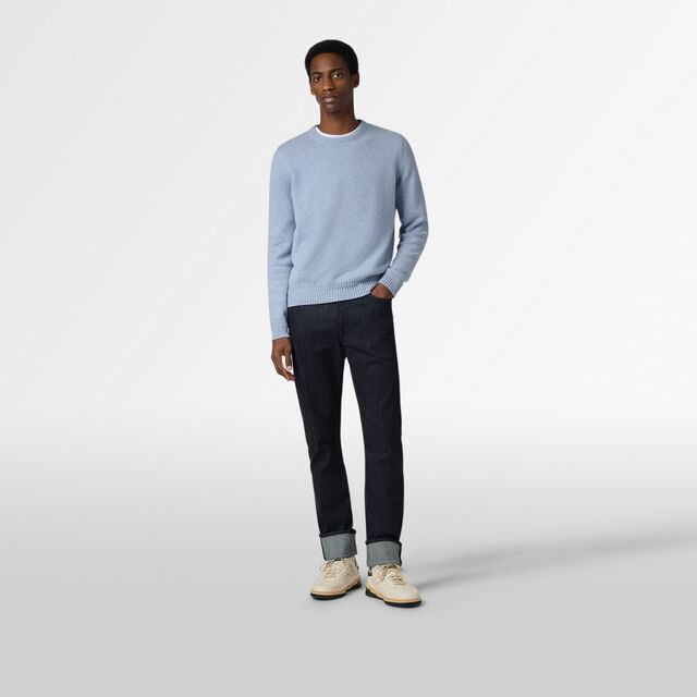 Pull en Cachemire, FROSTED BLUE, hi-res 4