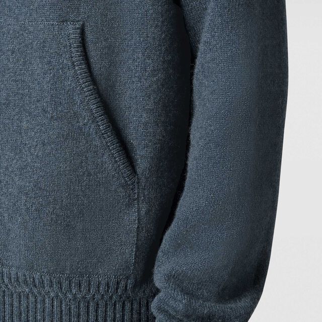 Classic Cashmere Zip-up Hoodie, DEEP EMRALD BLUE, hi-res 5