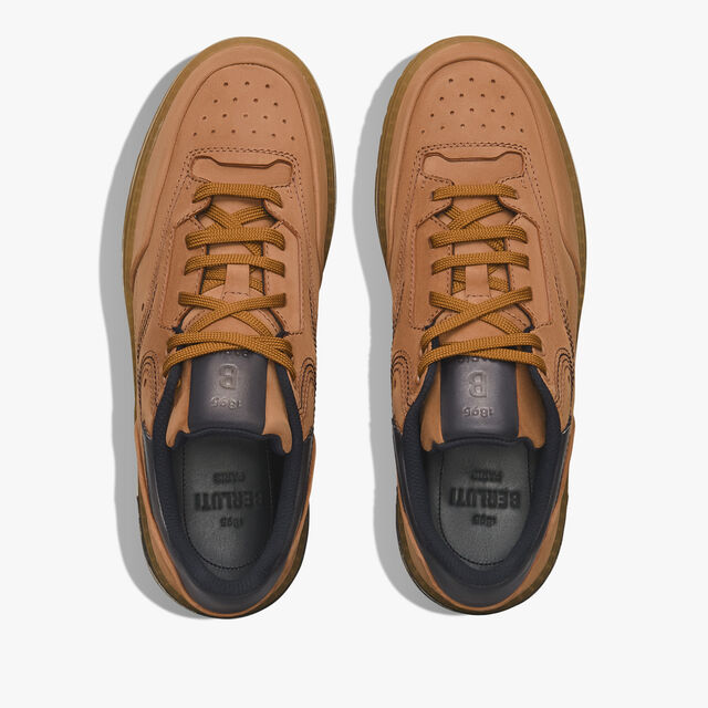 Playoff Nubuck Leather Sneaker, HAVANA, hi-res 3
