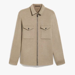 Double Face Zipped Overshirt Double Face Zipped Overshirt