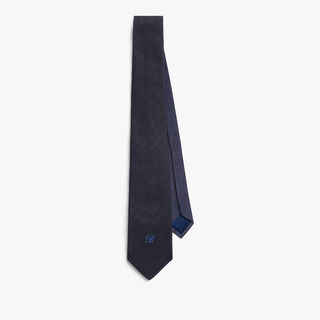 B-Thabor Herringbone Tie, COLD NIGHT BLUE, hi-res