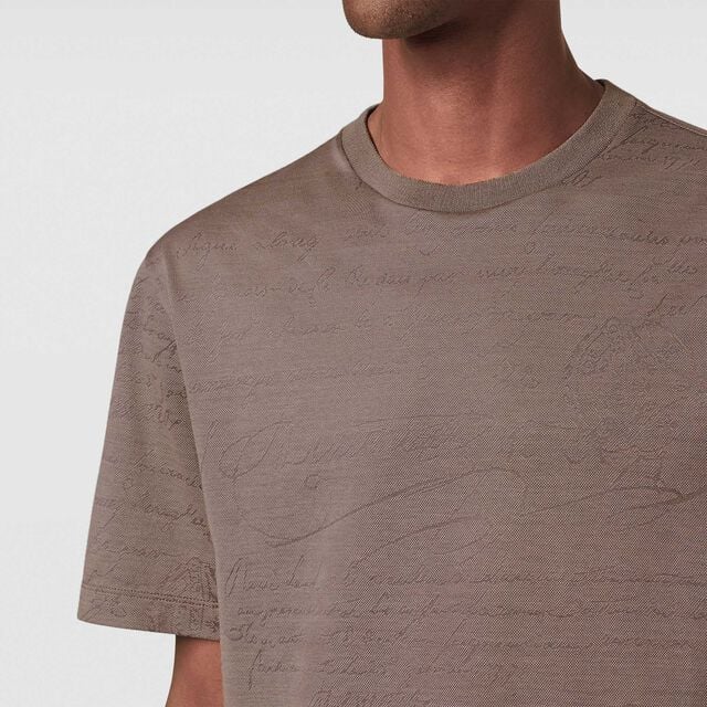 Scritto Pique T-shirt, TAUPE POWDER, hi-res 5