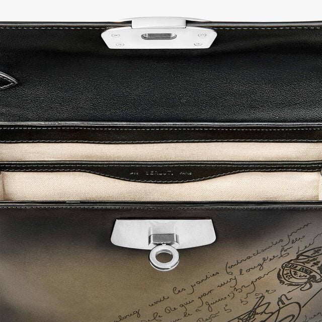 E'Mio Scritto Leather Messenger, NERO LEGNO, hi-res 8