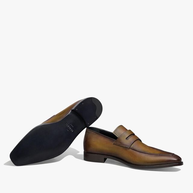 Andy Démesure Scritto Leather Loafer, ALEZAN, hi-res 4