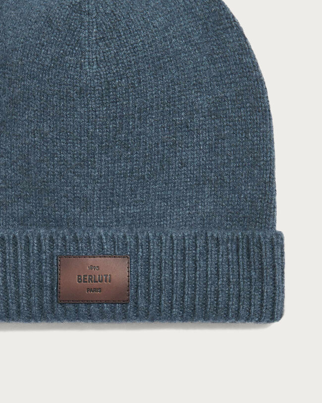 皮革细节便帽, Deep Emrald Blue, hi-res