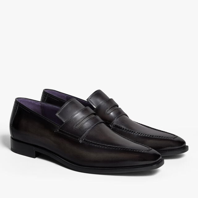 Andy Démesure Leather Loafer, NERO GRIGIO, hi-res 4