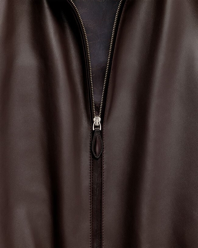 Leather Tracksuit, Earth Brown, hi-res