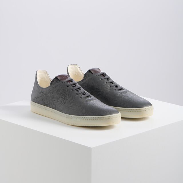 Eden Scritto Leather Sneaker, MYSTERIOUS GREY, hi-res 7