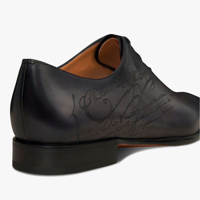 Alessandro Galet Scritto Leather Oxford, NERO GRIGIO, hi-res 5